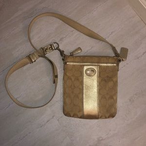 ❌SOLD❌Gold Coach Crossbody